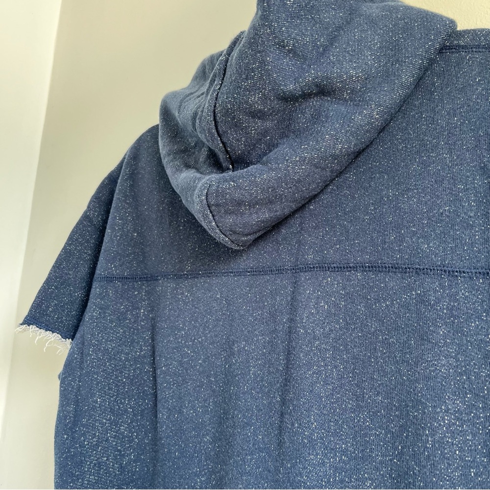 KITH x John Elliott + Co Villain Hoodie Speckled Navy Tokyo Sakura Project Med - Picture 7 of 9